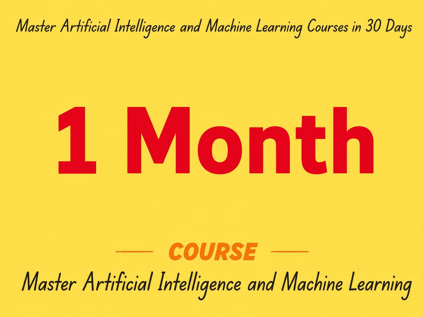 1 Month Course