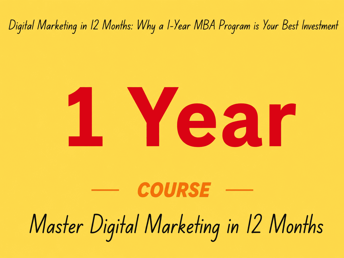1 Year Course
